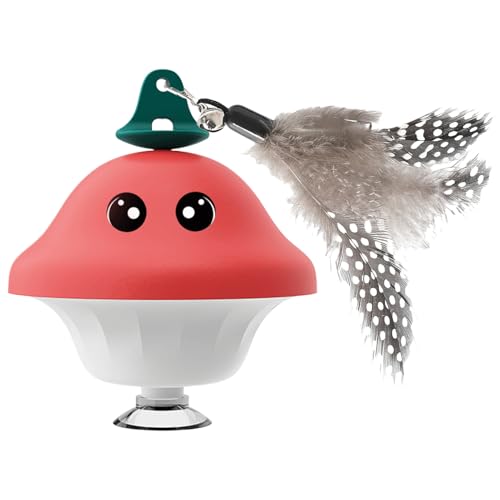 Generisch Katzenspielzeug Automatischer Einziehbarer Saugnapf Katzenspielzeug Angel Für Kleine Mittelgroße Und Große Katzen Für Innenbereich Für Rasen Für Kätzchen Für