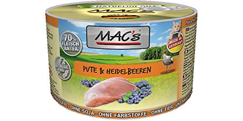 MAC s Hundefutter getreidefrei Pute Heidelbeeren 200 g