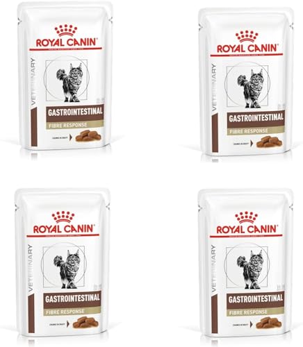  Veterinary Gastrointestinal Fibre Response 4er Pack 4x 12x 85g Diät Alleinfuttermittel für Adulte Für mit chronischer Verstopfung