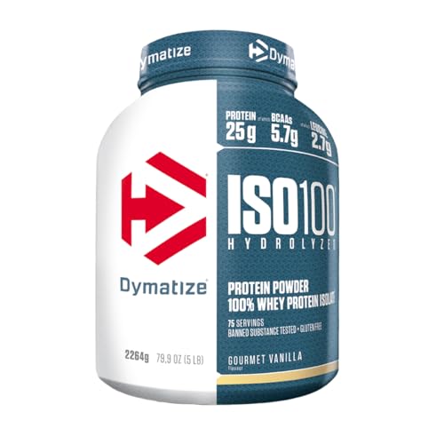 Dymatize ISO 100 Hydrolyzed Gourmet Vanilla 2264g - Whey Protein Hydrolysat Isolat Pulver