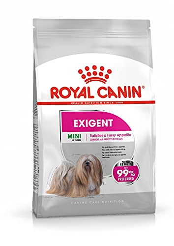 Royal Canin CCN Exigent Mini 1kg Alleinfuttermittel für wählerische kleine Hunde Für ausgewachsene und ältere kleine Hunde bis 10 kg mit wählerischem Appetit Trockenfutter