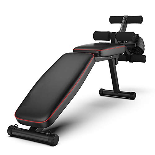 Klappbare Hantelbank mit Beinstreckung und Curl verstellbare Utility-Workout-Bank für Ganzkörper-Krafttraining 200 kg Kapazität Neigung Neigung Heim-Fitnessstudio