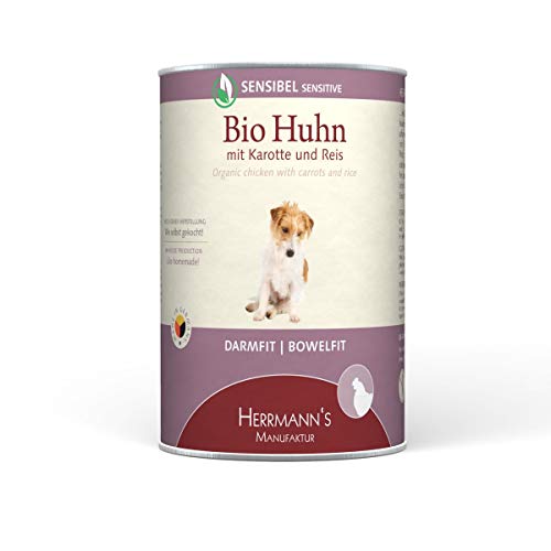 Herrmann s Herrmanns Hundefutter Sensibel Bio-Huhn 400g 12 x 400 g