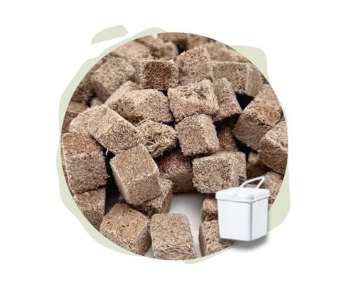 Warnick s Tierfutterservice Naturhäppchen Tubifex FD Schlammröhrenwürmer gefriergetrocknet - 1000 ml in Eimer - Naturfutter für Zierfische