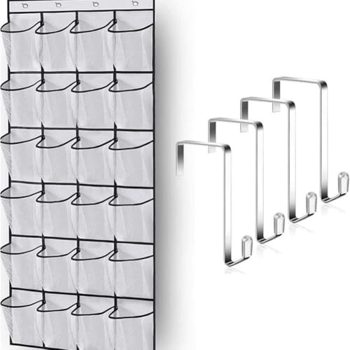Fegtrtyoa Hängender Schuh-Organizer für die Tür Große Tiefe Schuhregal für Herren Damen und Kinder Ideal Zur Aufbewahrung Von Turnschuhen und Stiefeln