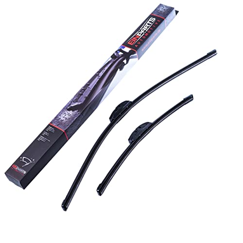 EINPARTS Scheibenwischer Set Wischerblätter Set Frontscheibenwischer Vorne Wischblattausführung Rahmenlos Länge 1 650mm Länge 2 400mm EPWBDU2616