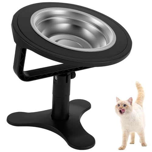 Katzennapf Erhöht Futternapf Katze ErhöHt Mit 20 Verstellbarer Neigung Anti-Erbrechen KatzennäPfe Katzen Fressnapf DREI Einstellbare HöHen FüR Katzen Und kleine Hunde