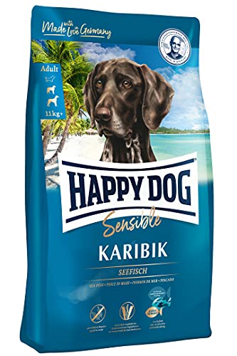 Happy Dog 03522 - Supreme Sensible Karibik Seefisch - Hunde-Trockenfutter für ausgewachsene Hunde - 4 kg Inhalt