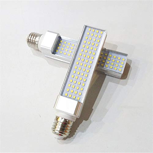 NKJH Maislampe 2ST Stecker Licht 13W 64pcs2835 G24 G23 E27 Frei Mit Kapuze CE RoHS LED-Stecker Licht Size Cold White 6000K