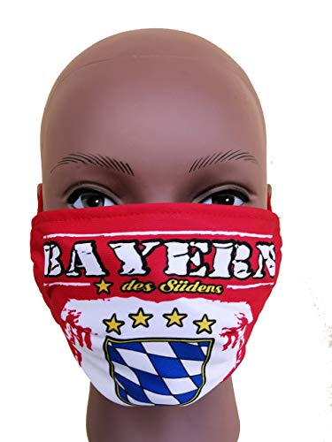 Bayern Maske 2.0, OP-Masken-Cover, Masken Schutzhülle, oder einfach DIE MASKE FÜR DIE MASKE, Bayern Vermummungsmaske, Bayern Fanmaske, Fussballmaske, Communitymaske, Alltagsmaske, Behelfsmaske