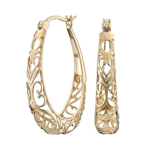 Ohrclips für Mädchen Clip-Creolen Damen-Ohrringe Boho-Ohrringe für Frauen schicke Bühnenshow-Ohrringe übertriebene baumelnde Ohrringe für Frauen und Mädchen Refer to description Beschläge