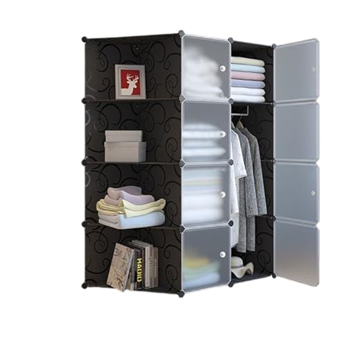 GarveeMore Würfelförmiges Aufbewahrungsregal Regalsystem Würfelregal Kleiderschrank Modulares Gitterregal Für Schuhe Bücher Wohnzimmer Schlafzimmer