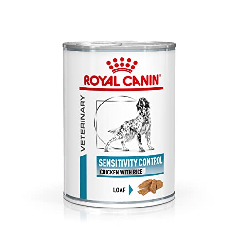 ROYAL CANIN VETERINARY SENSITIVITY CONTROL - CHICKEN WITH RICE 12 x 410 g Diät-Alleinfuttermittel für Hunde Zur Unterstützung der Verdauung und bei Futtermittelallergien
