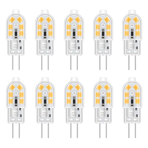 Einbaustrahler Neutralweiß 4000K 10W 20W Halogenlampe Ersatz Stiftsockellampe Neutralweiss für Dunstabzugshaube Lampe 10er Set
