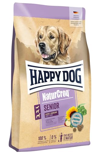 Happy Dog 60532M NaturCroq Senior M Alleinfutter mit heimischen Kräutern für Hunde-Senioren ab 7 Jahren 15 kg Inhalt