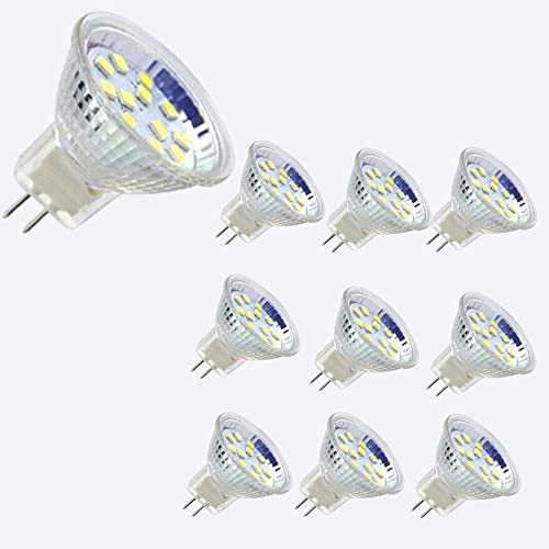 LED-Leuchtmittel MR11 GU4 Bi-Pin-Sockel 5 W 12 V Gleichstrom Wechselstrom 6000 K 10 Stück