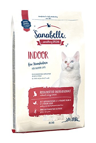 Sanabelle Indoor Katzentrockenfutter für ausgewachsene Katzen ab dem 12. Monat besonders geeignet für Hauskatzen und Katzen mit reduziertem Bewegungsumfang 1 x 10 kg
