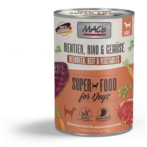 MAC s Dog mit Rentier Gemüse getreidefrei 6 x 400 g