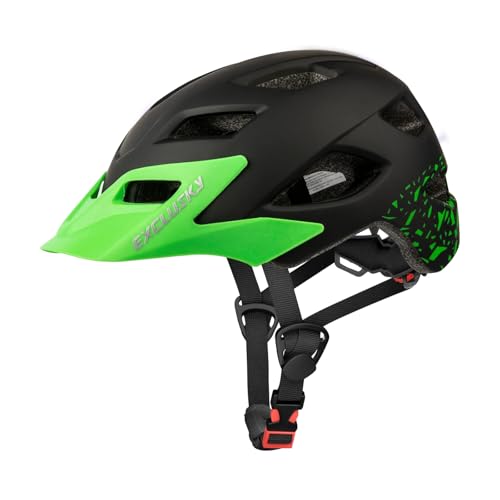 Exclusky Fahrradhelm Kinder Jungen Kinder Fahrradhelm Mädchen für BMX Helm Kinder Radhelm Skaterhelm Verstellbar Kinderhelm Kinderfahrradhelm Fahrrad Helm Kind 50-57CM ab 5-13 Jahre