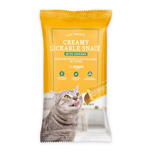by Amazon Leckbarer Snack für Katzen Huhn 5 x 15 g 75 g
