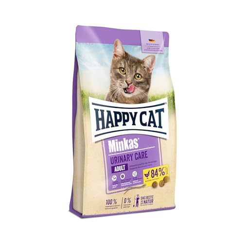 Happy Cat 70630 Happy Cat Minkas Urinary Care Geflügel Trockenfutter für ausgewachsene Katzen 500 g Inhalt