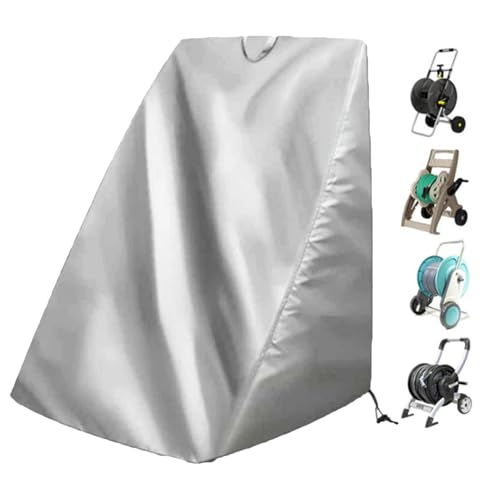Schlauchwagen Schutzhaube - 120x60cm Outdoor Schlauchhalter Abdeckung Wetterfest Staubschutz Praktische Gartenschlauch Hülle für Schlauchrolle Wagen Terrasse Balkon Garten Aufbewahrung Zubehör