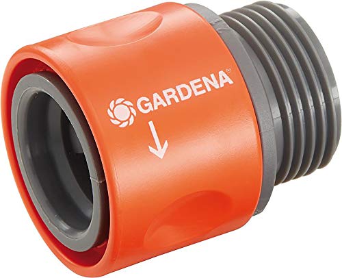 Gardena Übergangs-Schlauchstück Verbindungsstück aus dem Original Gardena System für den Übergang von einer Schlauchverschraubung zum Gardena Hahnverbinder 26 5 mm G 3 4 Zoll 0917-50
