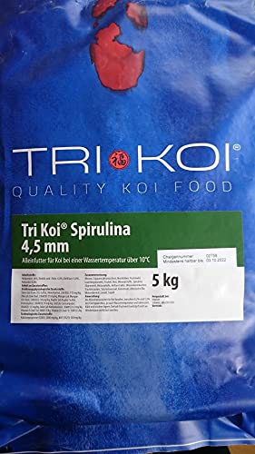qdwq-US Tri Koi Spirulina - farbförderndes Qualitäts-Koifutter - 4 5 mm 5 kg
