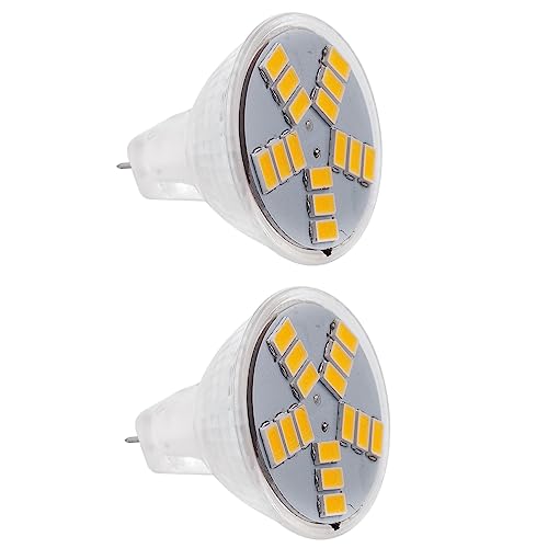 KEALLANS 4X 3W MR11 GU4 250LM LED Birne Lampe 15 5630 SMD Warmweiss Licht