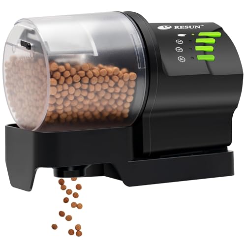 Ycozy Fischfutterautomat Aquarium FischFutterspender Fische Tank Steckernetzteil Super Einfacher Einstellung Fischfutter Automatischer für Urlaub Goldfische schildkröten