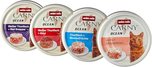  Carny Adult Ocean Meeresvielfalt Nr. 1 12x 80g Katzennassfutter für ausgewachsene Nassfutter zartem Fischfilet Getreide