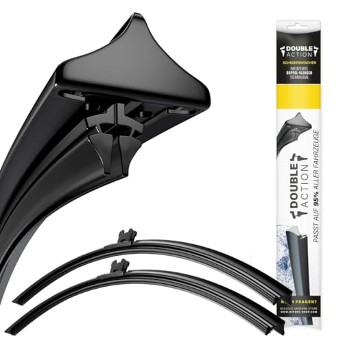 Wipers-Shop Scheibenwischer Double Action - Länge 600 400mm - Set für Frontscheibe - WD307