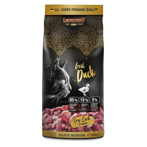  Fresh Duck Poultry 250g Katzenfutter Trockenfutter mit 85% Frischfleisch für Alleinfuttermittel für ausgewachsene Aller Rassen ab 1 Jahr
