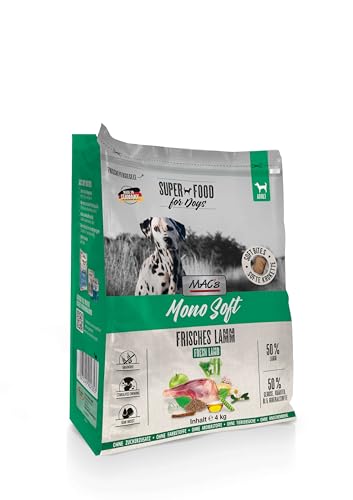 Mac s Halbfeuchtes Hundefutter weiche Textur hoher Fleischgehalt verschiedene Geschmacksrichtungen 4 kg Lamm