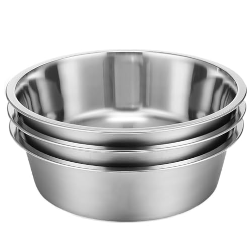 Erhöhter Futternapf aus Edelstahl für 3 Näpfe 11 9 cm austauschbarer Katzennapf 3 Stück nur passend für 11 9 cm 3 Näpfe