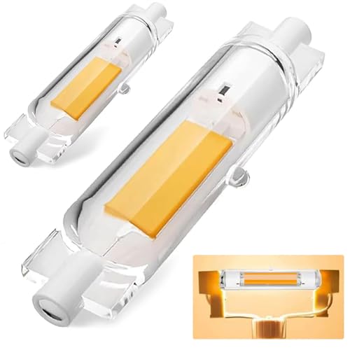 Dvnoua R7S LED 78mm Dimmbar Lampen 20W R7S LED 78mm Ersatz für 200W J78mm Halogenstab Stab Warmweiß 3000K 2000 Lumen Kein Flackern 360 Abstrahlwinkel 2er Pack