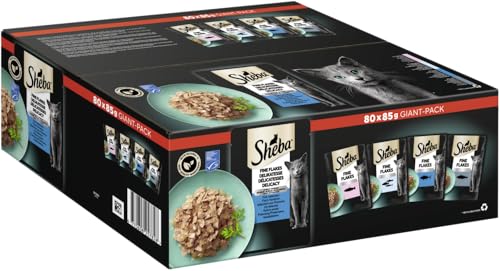 Sheba Delicacy Flavours in Jelly - Nassfutter für Katzen - 80 x 85 g