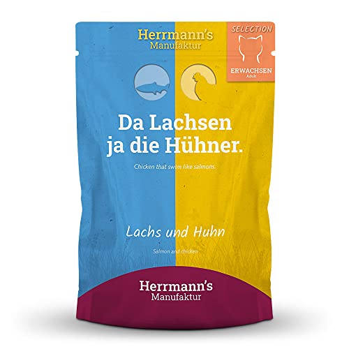 Herrmann s   Lachs Huhn   20x 100g   Nassfutter  