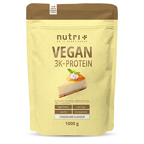  Käsekuchen 1kg   83 8% Eiweiß   Veganes Eiweißpulver ohne Laktose   3k Proteinpulver Vegan Cheesecake   Nutri 1000g Proteinshake