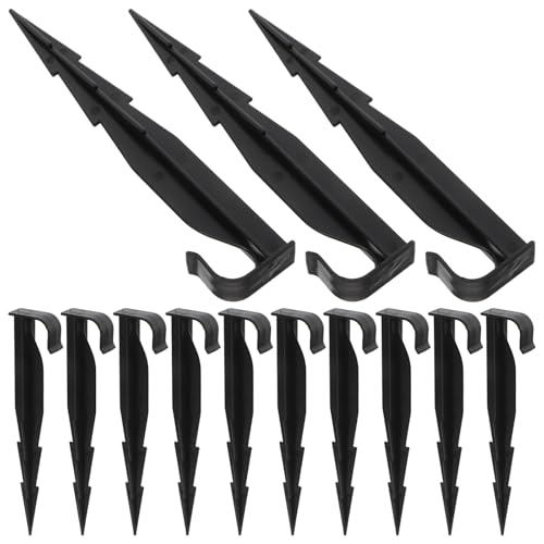 NUOBESTY 50 Stück Bewässerungspfähle aus PE Universelle Tropfbewässerung Schlauchhalter mit Widerhaken Kunststoff Befestigungspfähle für Garten Landwirtschaft und BAU