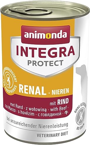  INTEGRA PROTECT Renal Rind 6x 400g Nierenfutter bei chronischer Niereninsuffizienz eiweißreduziertes Diät für Getreide