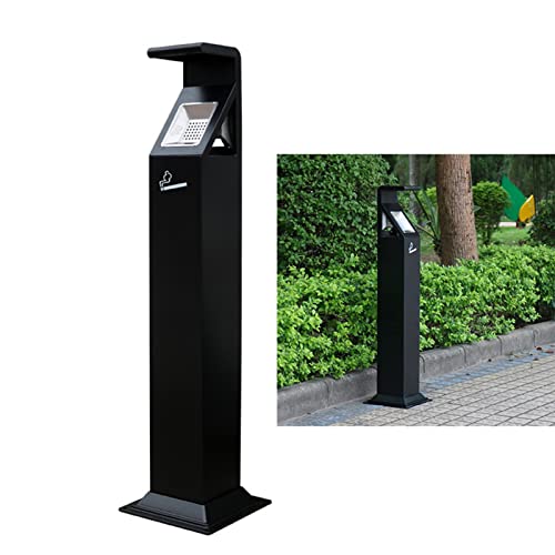 Standaschenbecher aus Edelstahl for den Außenbereich moderner hoher Aschenbecher Metall for die Außenterrasse kommerzieller freistehender