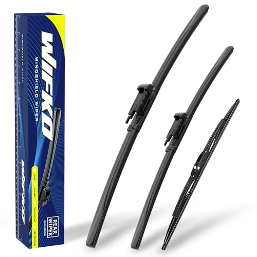Wifko Scheibenwischer Kompatibel für AUDI A3 8P 8PA Sportback 2004-2011 Wischerblätter Vorne Hinten Set Frontscheibenwischer und heckscheibenwischer Set für Frontscheibe und Heckwischer