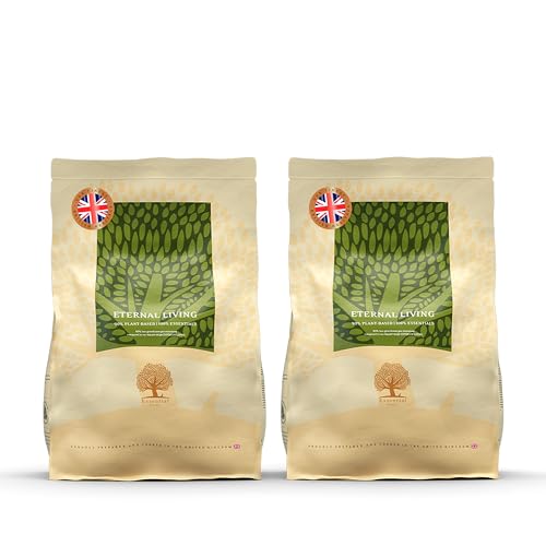 Essential Eternal Living 2x 2 5kg Eier brauner Reis Ackerbohnen Getreidefrei für mit empfindlichem Magen oder Allergien OVO nach dem BOF Prinzip