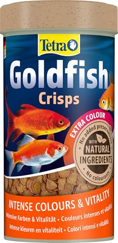 Tetra Goldfish Crisps - Fischfutter in Crisp-Form für alle Goldfische und andere Kaltwasserfische 250 ml Dose