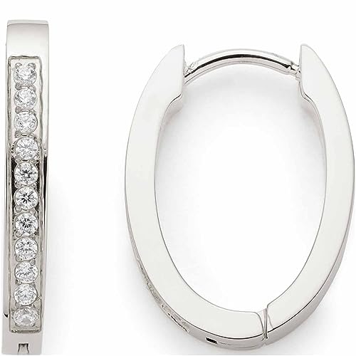 Leonardo Jewels Ronia Beauty s Damen Ohrringe Set aus Edelstahl silberfarben kleine Creolen mit Klappverschluss und Zirkonia Steinen Schmuck Geschenk 023245