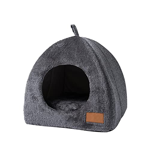Katzenbett fÃ¼r Indoor Katzen - Katzenbett Iglu - Haustier Hund KatzenhÃ¶hle Bett - Haustierzelt HÃ¶hle Iglubett fÃ¼r Katzen Kleine Hunde KÃ¤tzchenbett Katzenzelt Katzenbett Haus mit Abnehmbarem