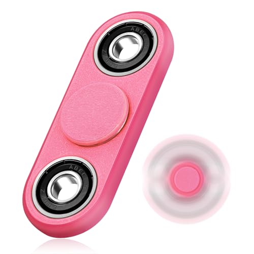 SCIONE 3D-Gedruckter Fidget Spinner - Handkreisel Gegen Stress ADHS-Sensorikspielzeug Finger Spinner Für Kinder Erwachsene 3D-Druck Anti-Angst Spinner Spielzeug - Rosa