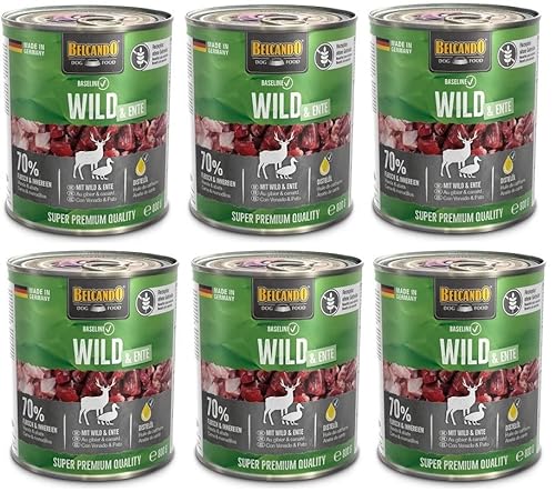 Belcando Baseline Wild Ente 6 x 800 g getreidefreies Hundefutter