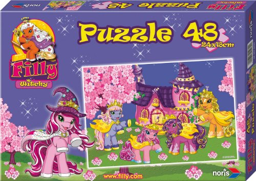Noris 606031089 Filly Witchy Puzzle Haus des Lichts 48 Teile